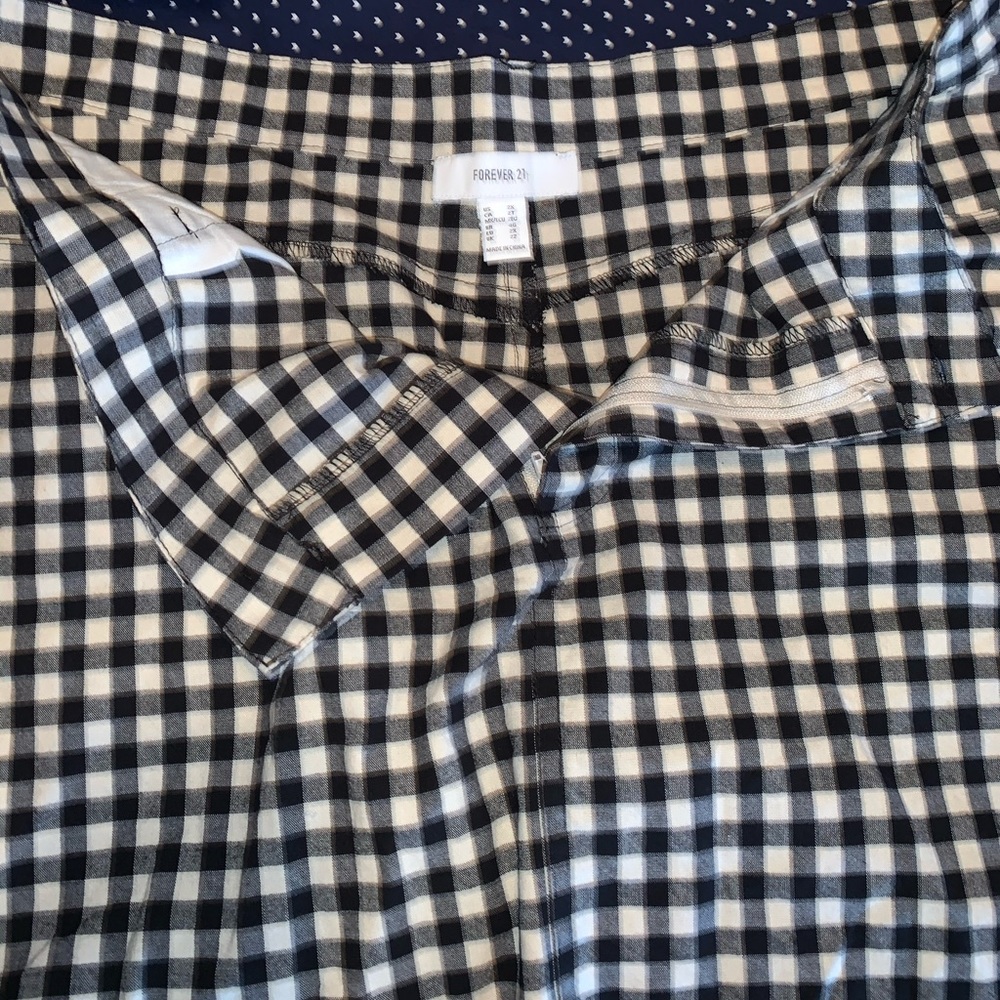 Plaid mini skirt